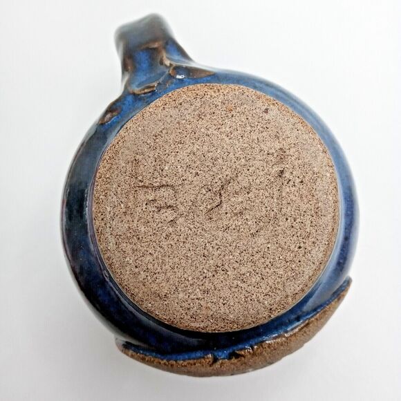 ☕ Perk Avenue Mug 🤎💙 Vintage Signed Pottery Madison GA - Picture 12 of 12